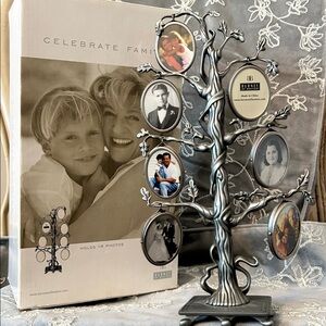 Burnes Of Boston Photo Holder Celebrate Family Tree Pictures Dangle on Branches